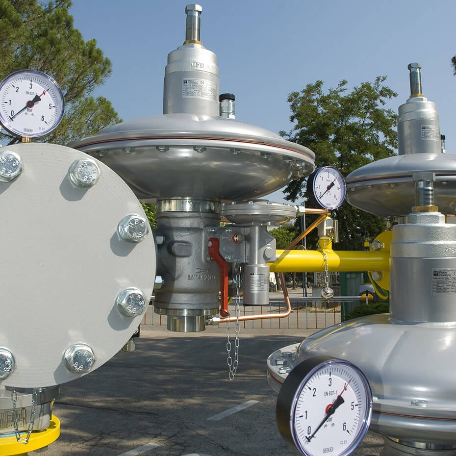 Gas Distribution Stations - Medium to Low Pressure Regulation and Metering Systems