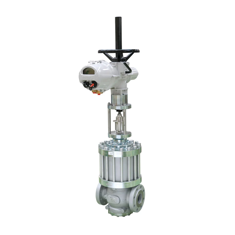 Sincroflux quick-opening gas regulating valve with electric actuator and top-entry body by Pietro Fiorentini