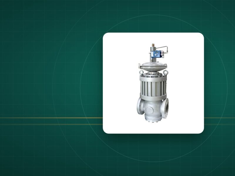 Pietro Fiorentini Reflux 919 pneumatic control diaphragm valve for natural gas with its actuator and positioner